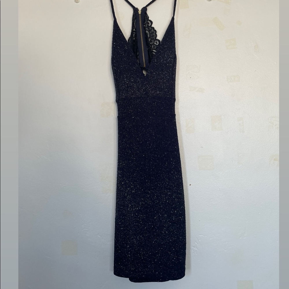 Navy Blue Sparkly mini dress